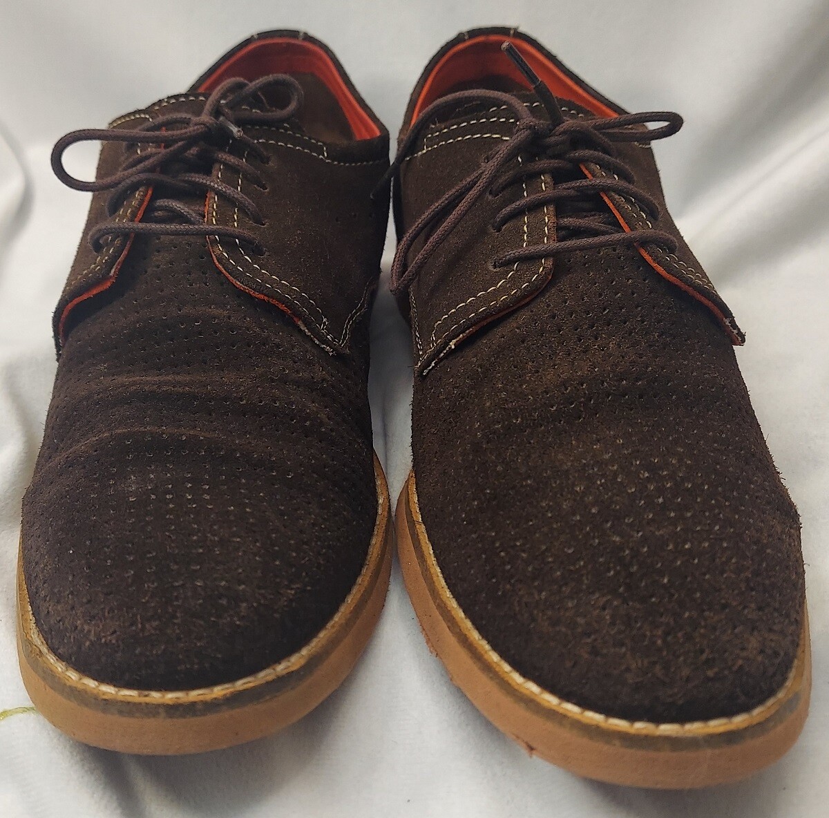 Clarks Brown Suede Shoes, Size 8, Great preowned condition CLARKS Men main image 2
