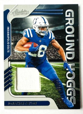 2022 Panini Absolute John Taylor Jersey Card Ground Hoggs SP #/99 Colts!