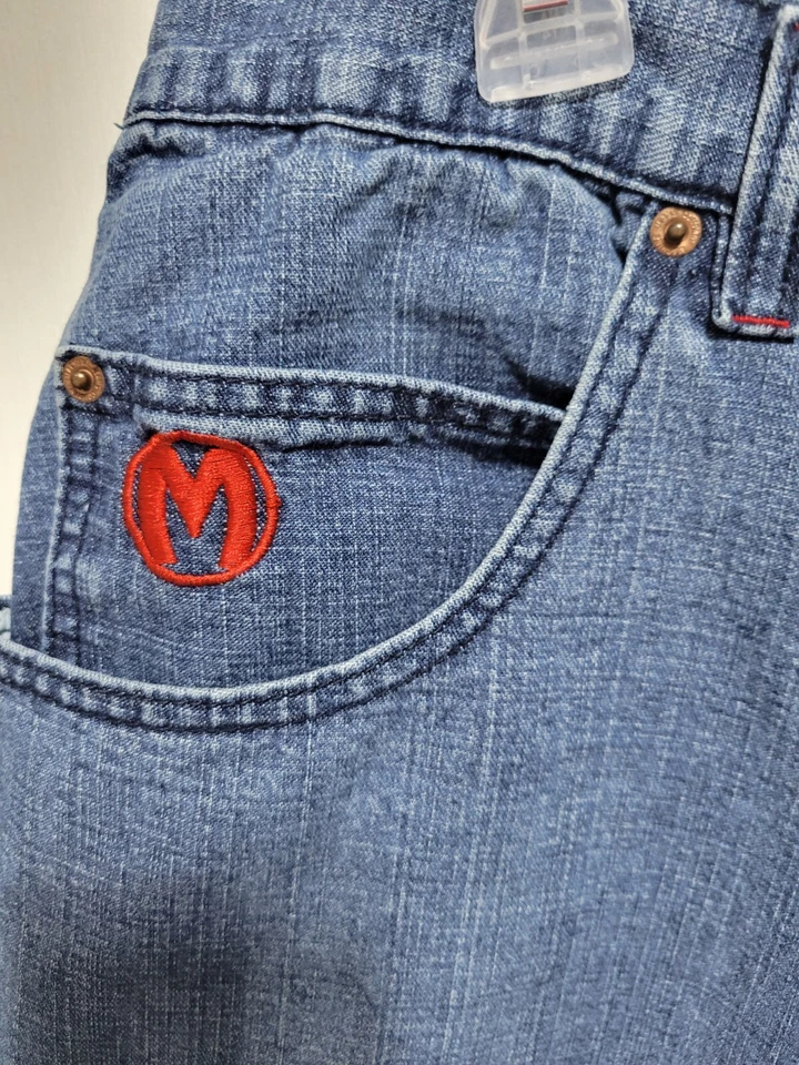Pantalones Cortos Sueltos Patinador Bordados De Colección Y2K 2004 Machine Jeans & Co Para Hombre Talla 38 Foto 4 de 4