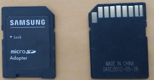 Adaptateur carte microSD vers SD Samsung MicroSD neuf haute qualité - Photo 1 sur 1