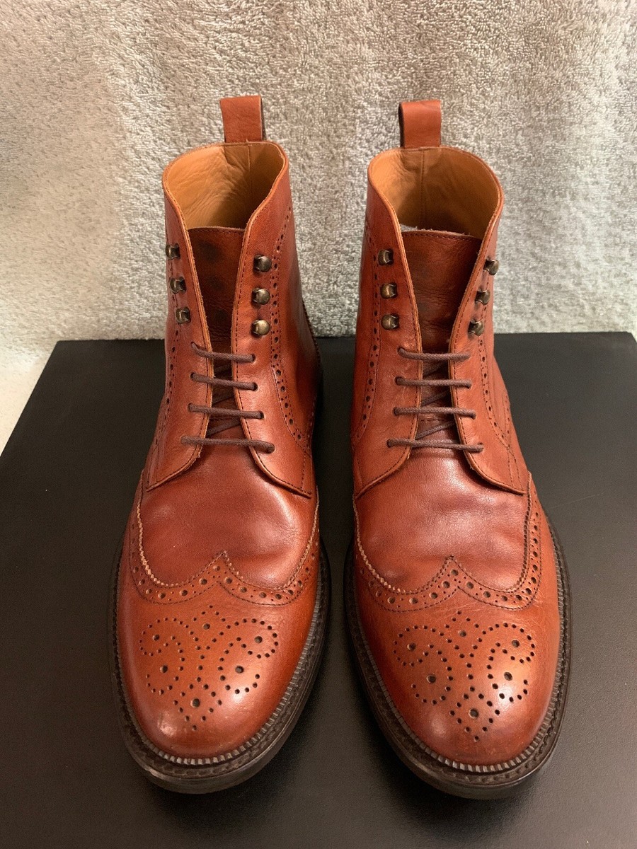 Taft Brown Wingtip Boots Men