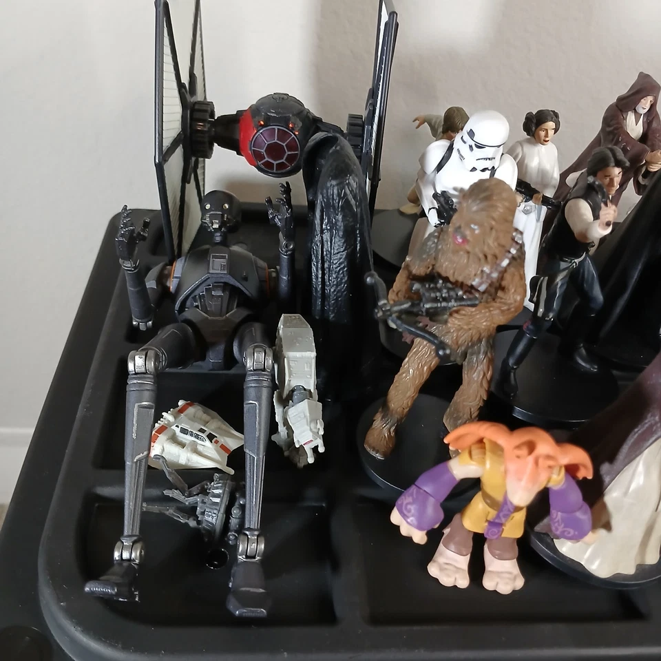 18+ ЛОТ фигурок Disney Star Wars винтажные украшения для торта фильм Лукаса Дарт Вейдер TA - Изображение 3 из 4