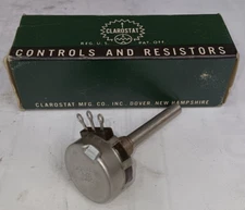 NEW CLAROSTAT 380C-1 35K LINEAR POTENTIOMETER