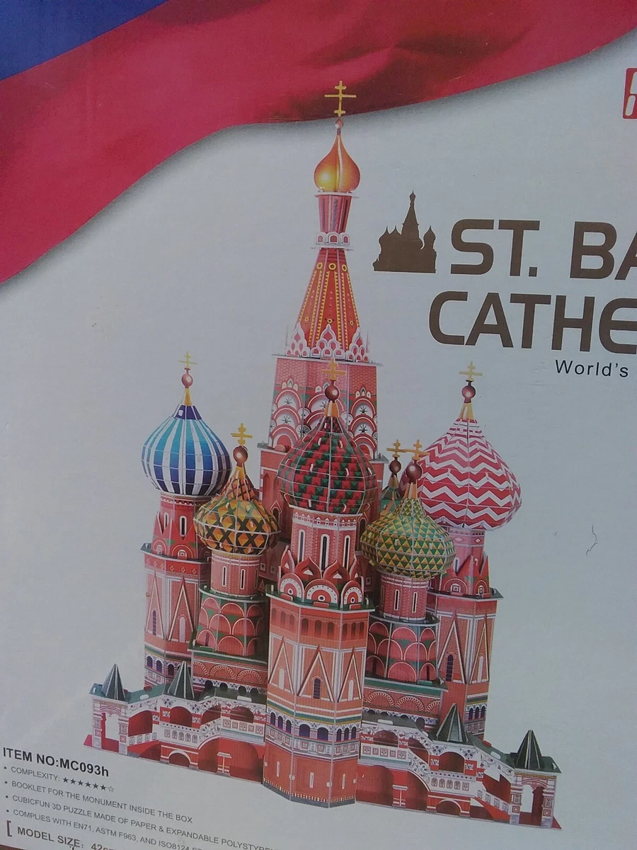 CubicFun 3D Puzzle St Basil s Cathedral Russia 173 pcs Greatest Architecture NEW