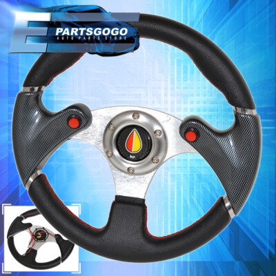 Universal 6 Bolt 320mm Nos Button Carbon Fiber Steering Wheel Koreisha Button