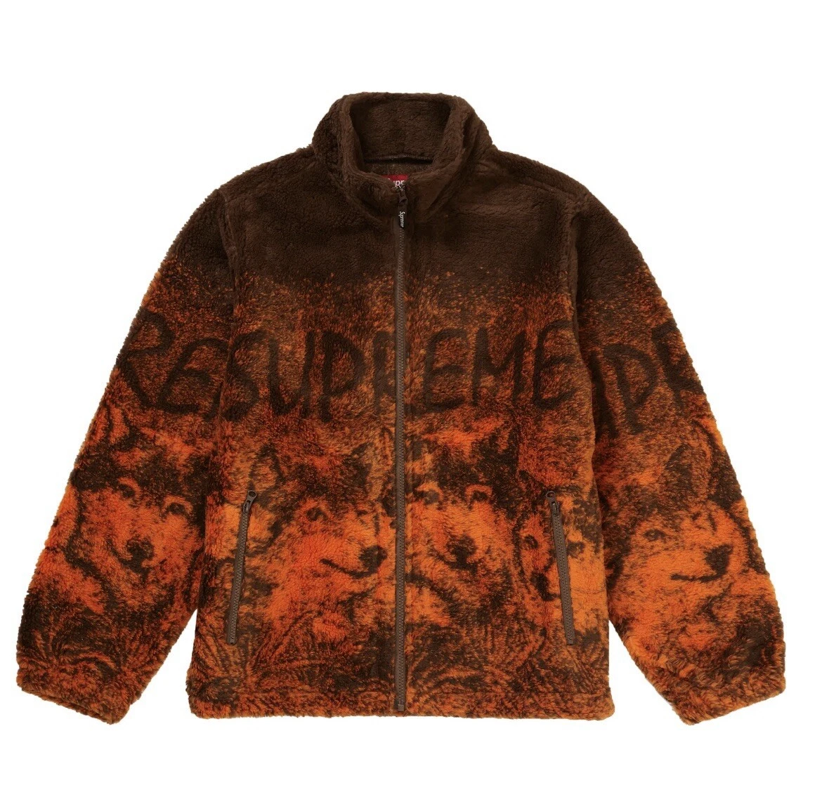 veste polaire loup suprême marron taille S