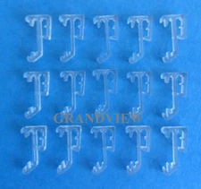 15 pcs 1 Inch Single Slat Clear Valance Retainer Clips 1" for Wood or Mini Blind