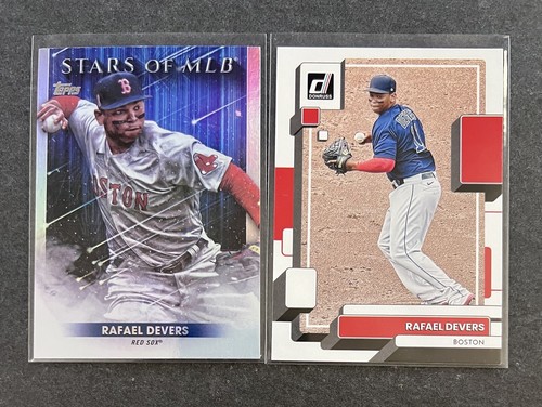 Rafael Devers 2022 Topps Fire On Fire Die Cut 2021 Donruss Diamond Kings Red Sox - Picture 5 of 7