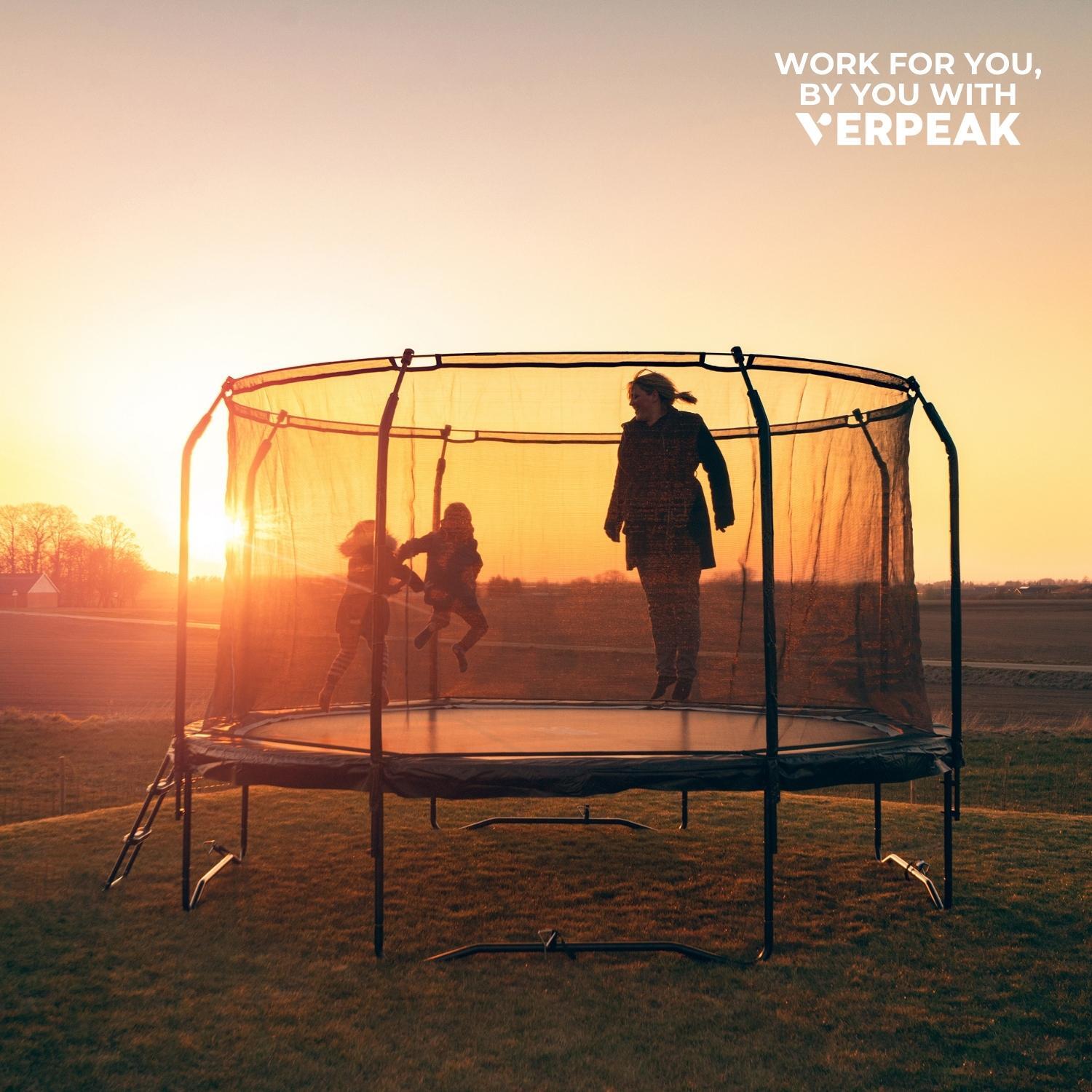 Verpeak Trampoline Outdoor Removable Roof Sun Protection Shade Cover