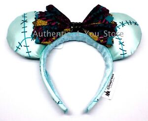 Disney Parks Sally Nightmare Before Christmas Minnie Mouse Ears Bow Headband NEW