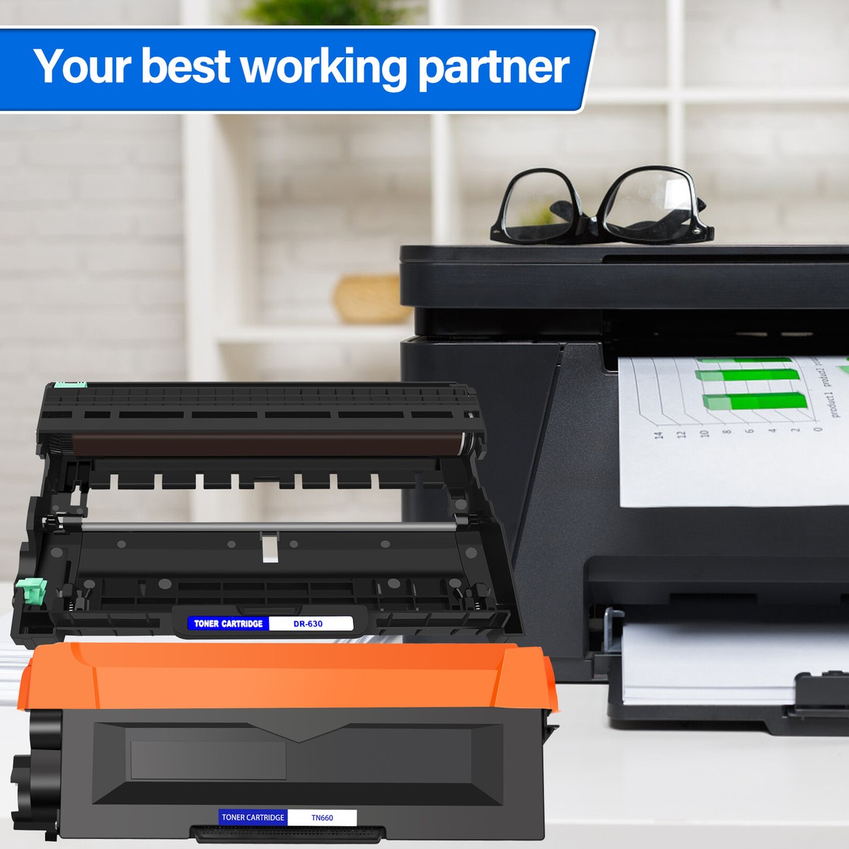 Unità Tamburo Compatibile Brother Unità Tamburo DR630 Compatibile Brother - Per Stampanti HL-L2340DW, MFC-L2700DW, DCP-L2540DW Ricambio Tamburo Per HL-L2340DW MFC-L2700DW - Foto 7