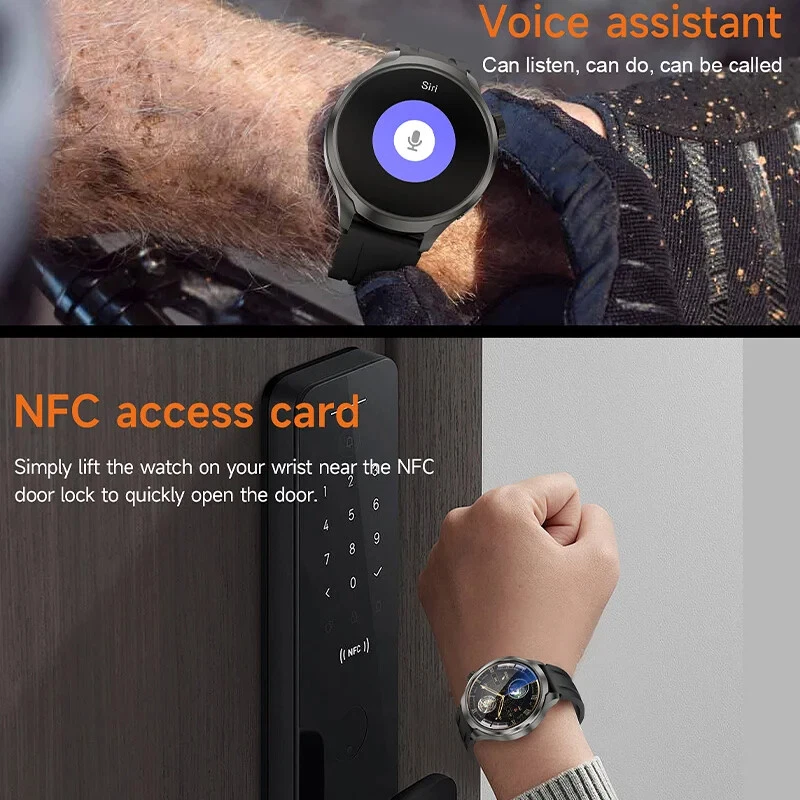 For HUAWEI Sports Smart Bracelet Men Watch 1.85 AMOLED Screen GPS Compass Altime - Image 4 of 4