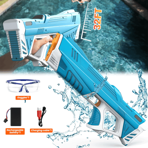 Electric Water Gun High-Pressure Squirt Blaster Soaker Summer Outdoor Pool Toys - Picture 2 of 10