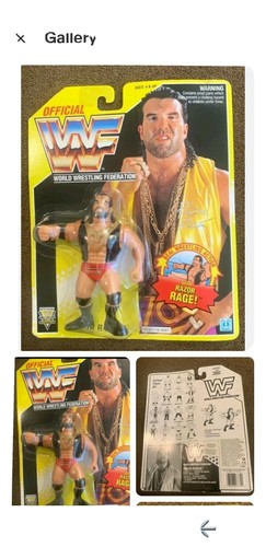 Razor Ramon WWF Hasbro Figure WCW WWE Series 7 Yel...