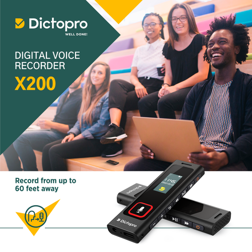 Mini Digital Voice Activated Recorder By Dictopro, 8GB Spy Dictaphone MP3 Player - Picture 5 of 7