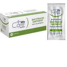 Bacitracin Ointment  First Aid Antibiotic Cuts, Scraps, Burns, 144pc/box