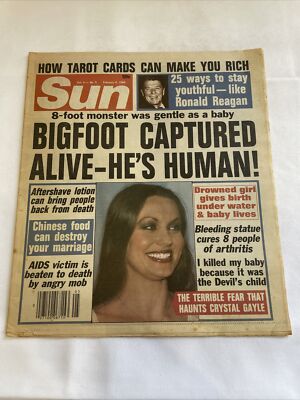 1986 February 4 Sun News, Bigfoot Captured Alive- He s Human! (MH4)