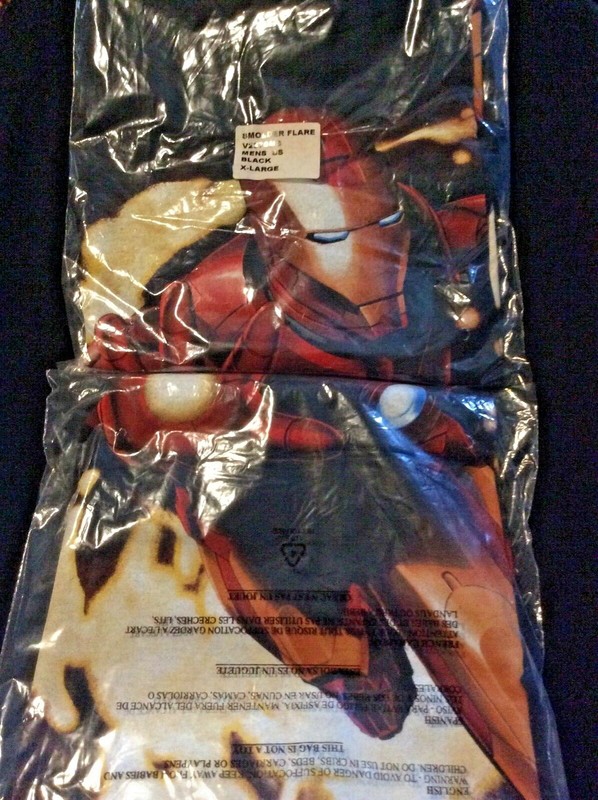 UNWORN 2008 DEADSTOCK! Marvel IRON MAN FLAME Men’s XL Graphic Tee ADI GRANOV Art