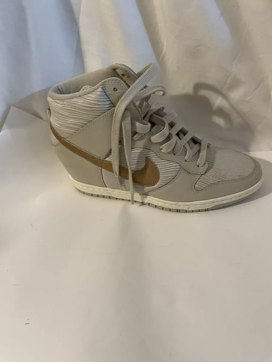 Nike dunk sky best sale high femme argent