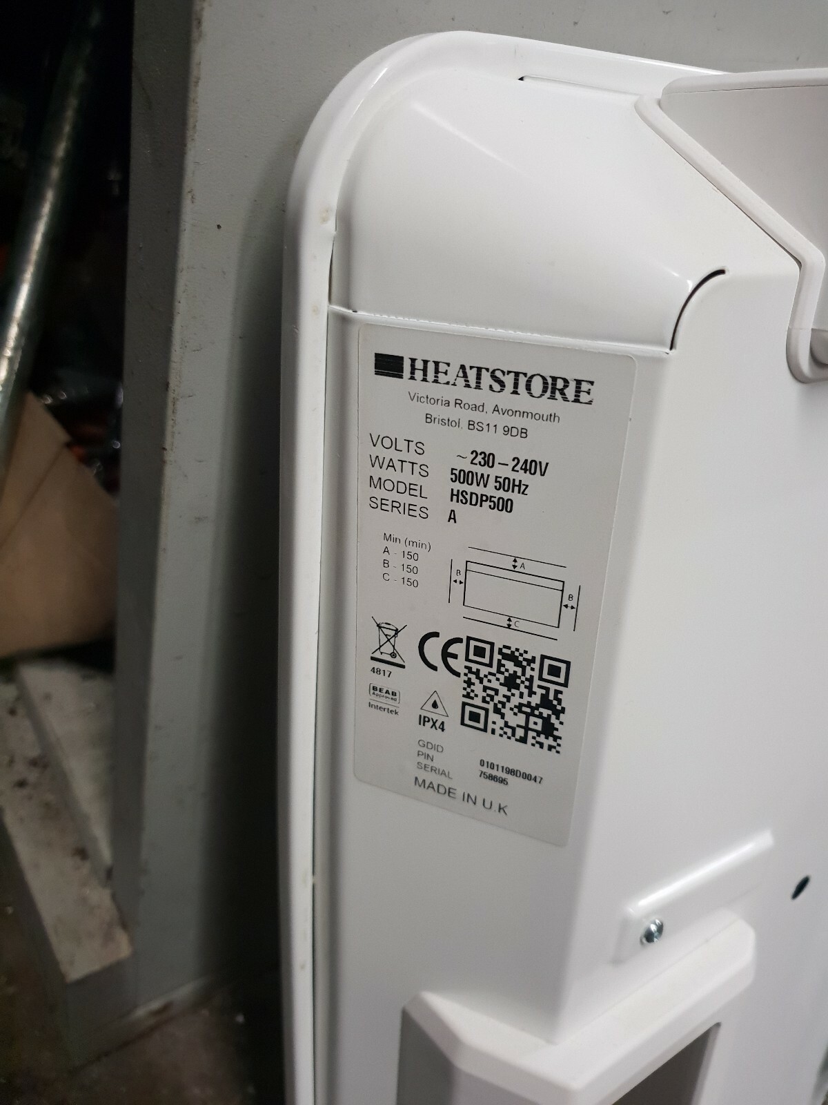 Heatstore 500W electric wall mounted heater digital timer | eBay
