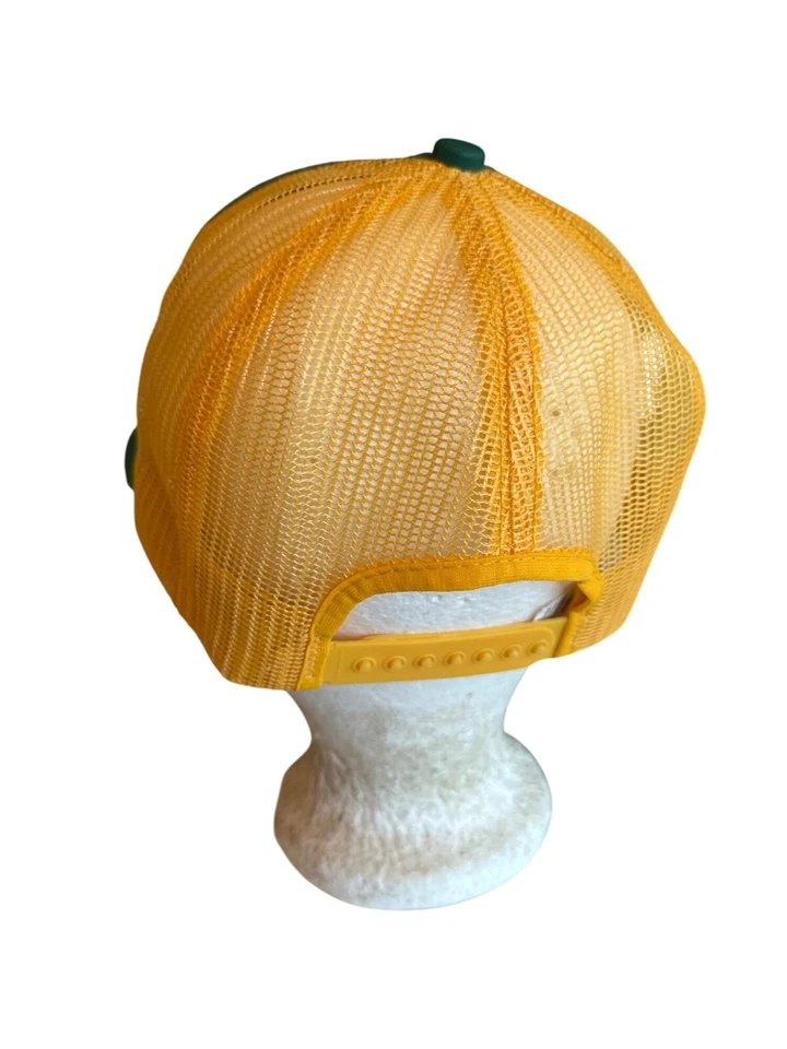 Sombrero de camionero Southern Railway Safety First verde y amarillo de Challenger Caps Adju Foto 3 de 4