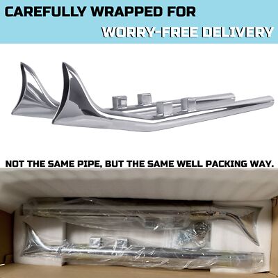 2 Silencieux D'échappement Queue De Poisson Pour Harley Touring 1995-2016 - 36", Neufs