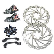 JUIN TECH R1 Hydraulic Road CX Disc Brake set 160mm w/ Rotor (Front+Rear) , Gray