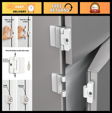 2 Pack Child Safety Refrigerator Door Locks - Adhesive Fridge Lock with Keys, Ba