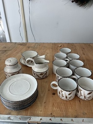 Midwinter Stonehenge Stoneware Dinner Set Plate Cup Creamer Sugar Bowl England