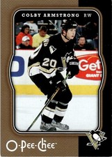 2007-08 O-Pee-Chee Colby Armstrong Pittsburgh Penguins #395