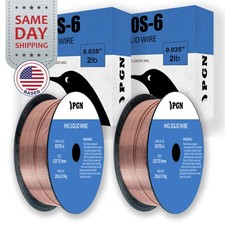  2 x 2-Lb Spools ER70S-6 .035" 0.9 mm Mild Steel MIG Welding Wire