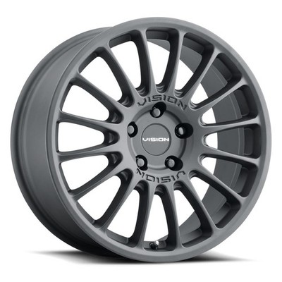 17x7 Vision 477 Monaco 5x108 38 Satin Black Wheels Rims Set(4) 63.4