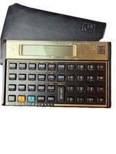HP 12C Financial Calculator Finance CPA Real Estate Special Gold Trim w/ Case