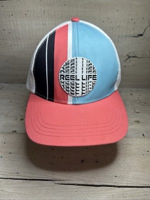 Reel Life Fishing Co. Teal Coral W/ White Mesh Snapback Fishing Truckers Hat Cap