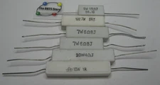 Ceramic Cement Assorted Resistor High Power - Used Pulls Qty 6