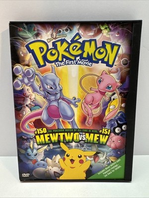 Pokemon The First Movie (DVD, 1999) Mewtwo vs Mew #150 #151 Snap Case