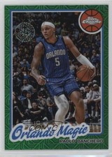 2025 Topps 1980-81 Chrome Silver Pack Green Refractor 54/99 Paolo Banchero 4o1