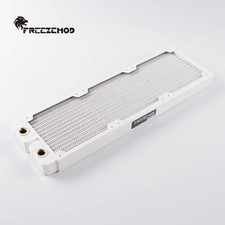FREEZEMOD 360mm Computer Water-cooled Copper Radiator Row 14 Flat Tubes white