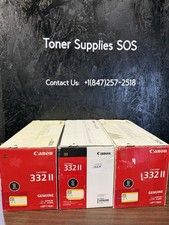 Lot 3 Canon 332II Toner Cartridge Black Laser High Yield 6264B012 for LBP7780C