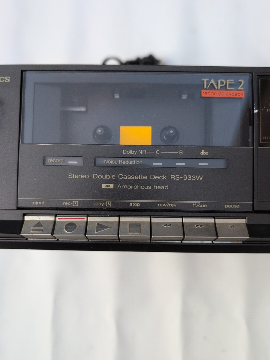 Technics RS-933W Stereo Double Cassette Deck. Dolby DBX With