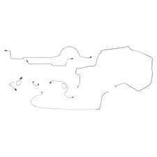 1971 Dodge Challenger Complete Power Disc Brake Line Kit 1pc F To R Stainless