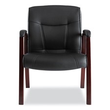 Alera MA43ALS10M Guest Chair w/Wood Trim Legs...