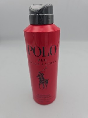 Polo Ralph Lauren Polo Red Deodorizing Body Spray 6.0 oz / 170g RARE 
