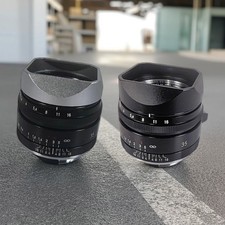 Metal Square Bayonet Lens Hood With Metal Cap for VOIGTLANDER NOKTON 35mm f1.Td