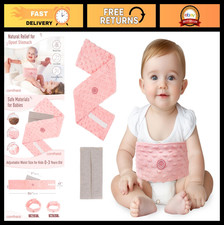 Heated Flaxseed Tummy Wrap for Colic Gas Relief in Infants Toddlers, 0-3Y