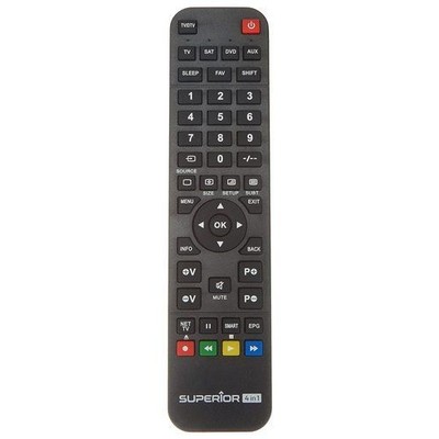 New Sicetech 8891860 UNITRONIC Superior 4in1 Programmable TV Remote Control