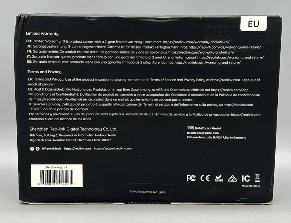 Reolink Security Camera Outdoor, Wireless Rechargable Battery Powered, 1080p - Image 4 of 4