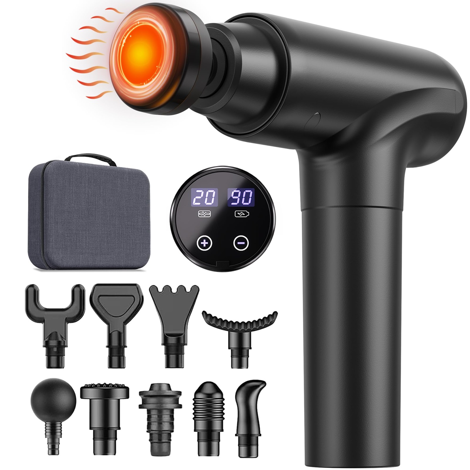 OFFERTA: Cotsoco Pistola Massaggio Muscolare Pro con Calore 10in1