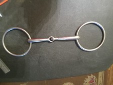 Loose Ring Snaffle Bit 5 in mouth stainless steel