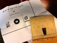 Rare Gucci Ostrich Leather Wallet Made in Italy Authentic